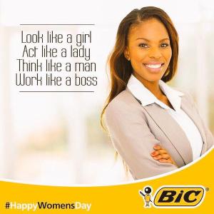 #HappyWomensDay compliments of Bic Pens